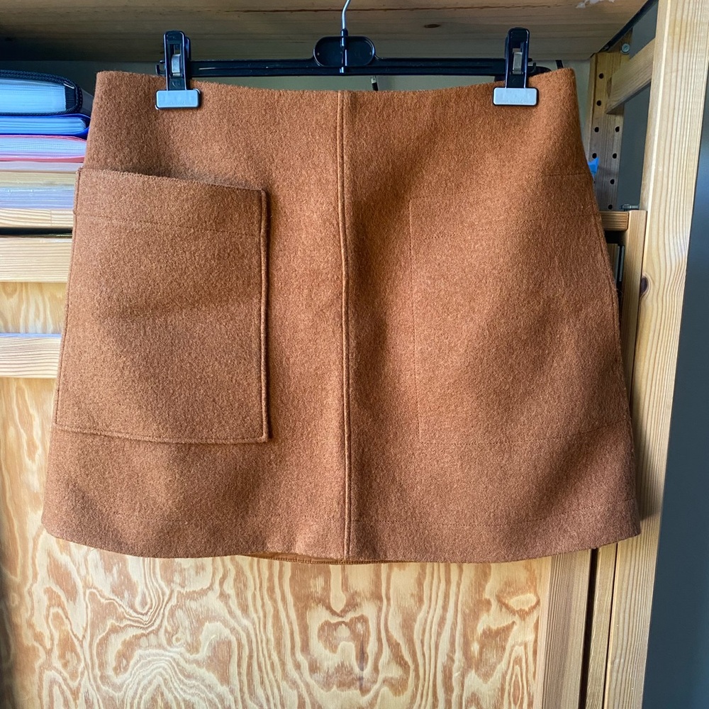 COS 100% wool mini skirt size 12